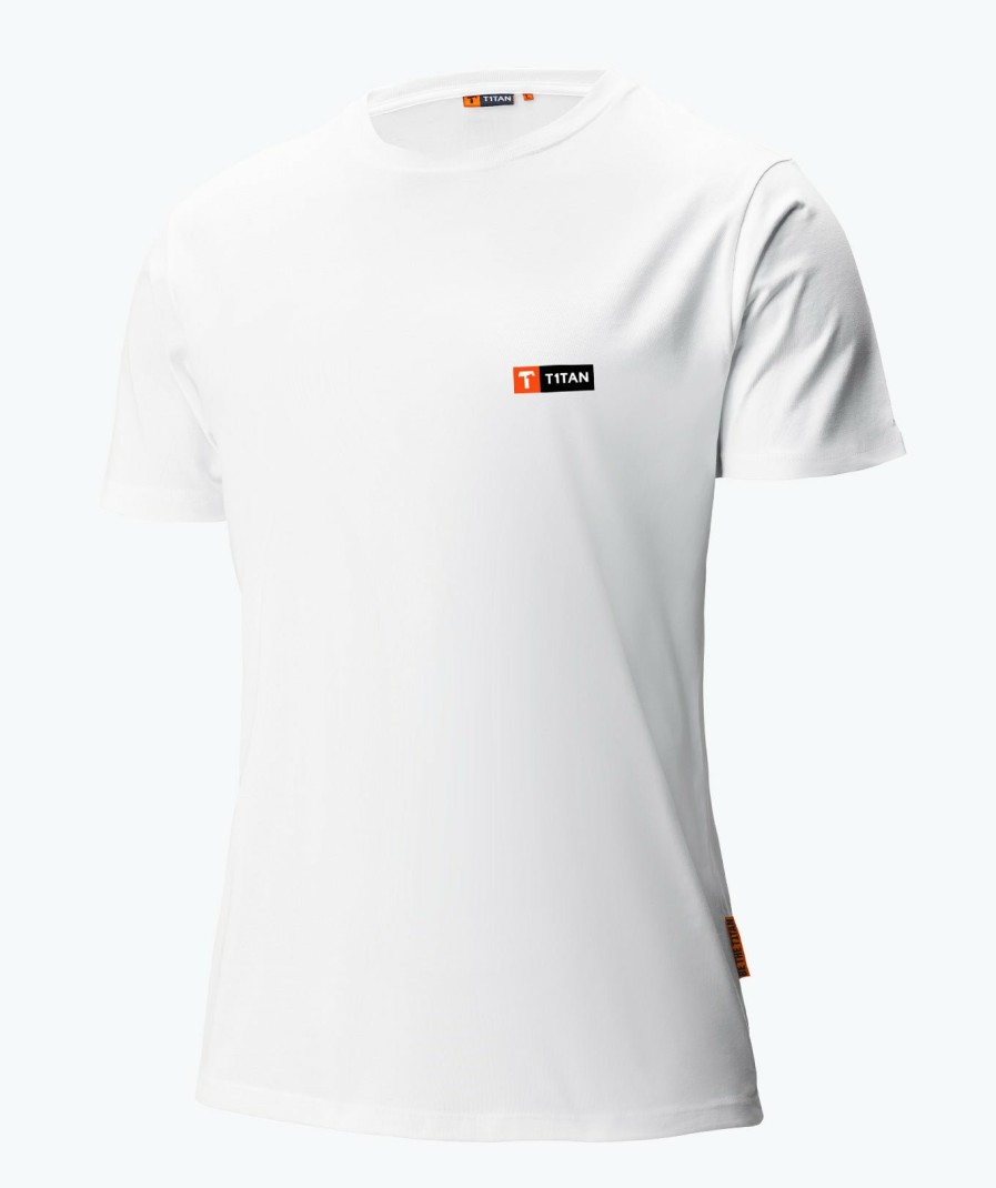 T1TAN T-Shirt T1Tan Wit Clearance